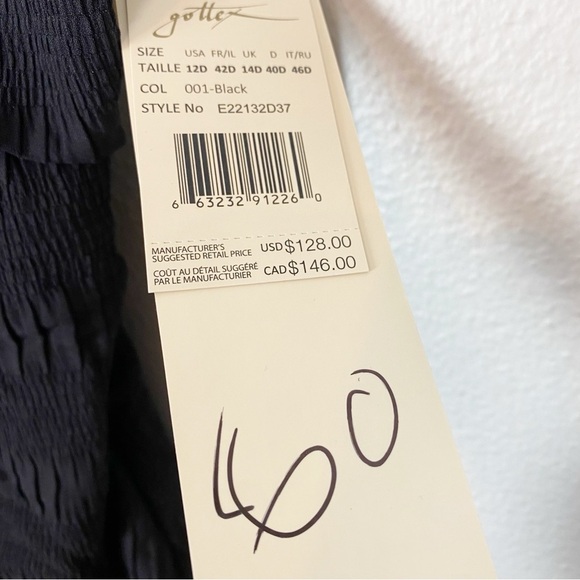 Profile by Gottex Cote D'Azur D Cup One Piece Swimsuit Ruffle Black - Picture 6 of 6